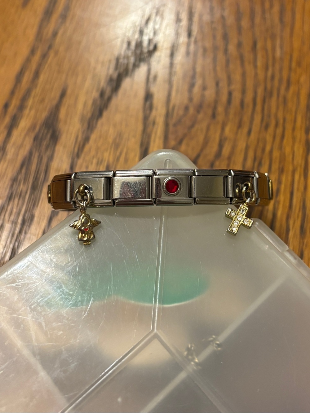 Vintage Italian Charm Stretch Bracelet with 18 links